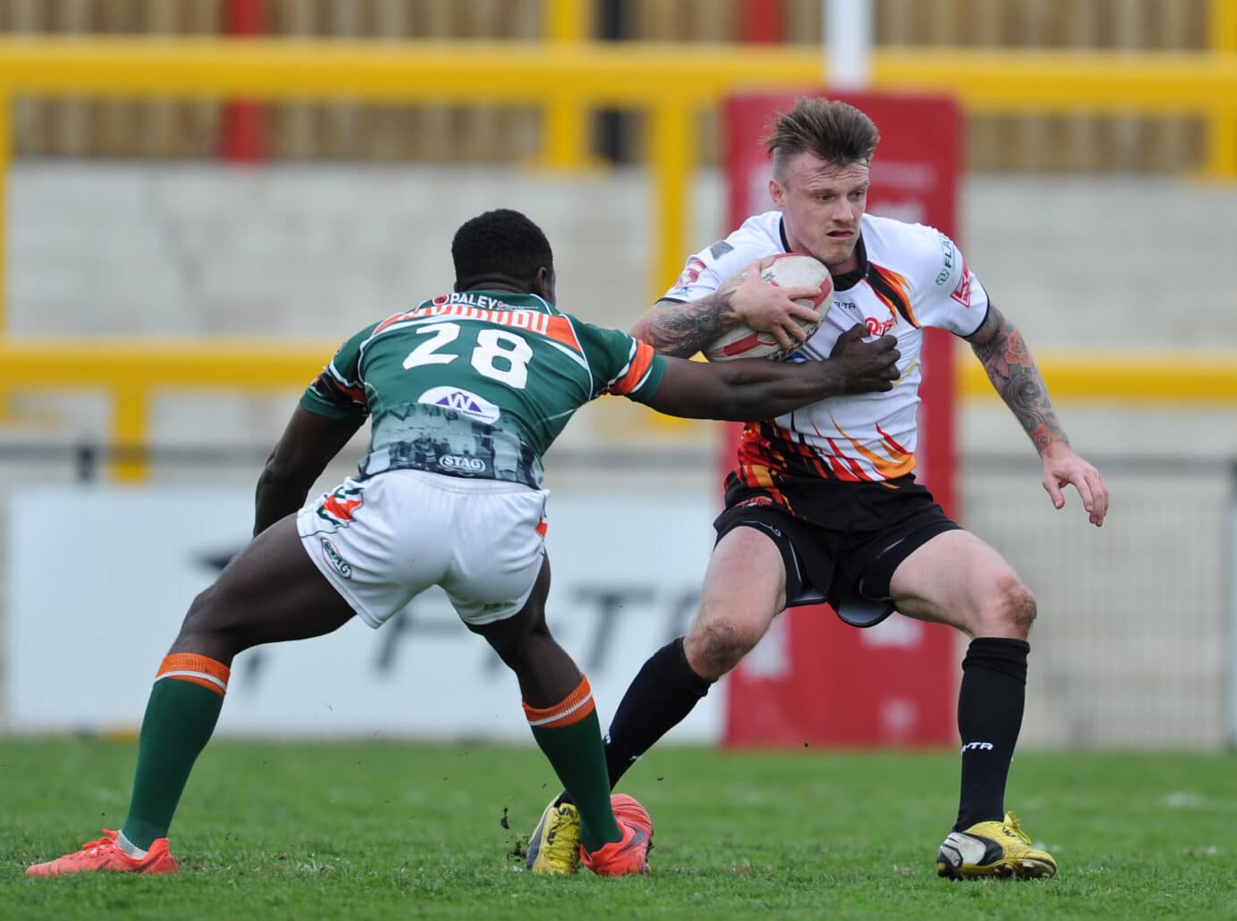 2015 - Dewsbury v Hunslet - Anthony Thackery and Mufaro Mvududu